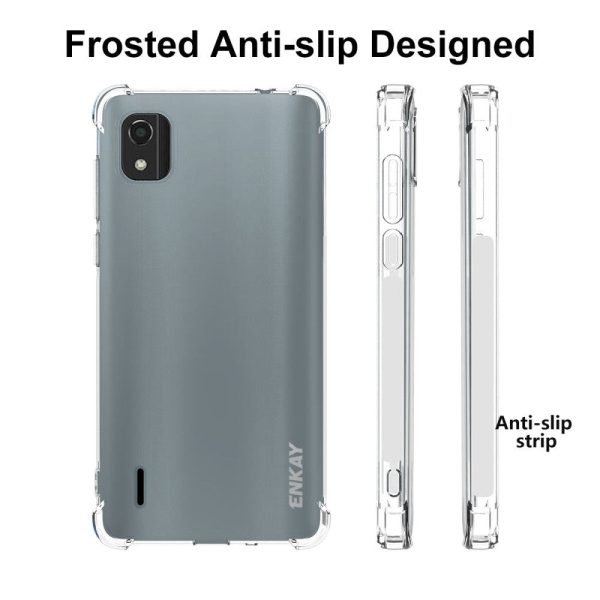 Nokia C2 2nd Edition Enkay Anti-Slip Shockproof Cover - Gennemsigtig Supply