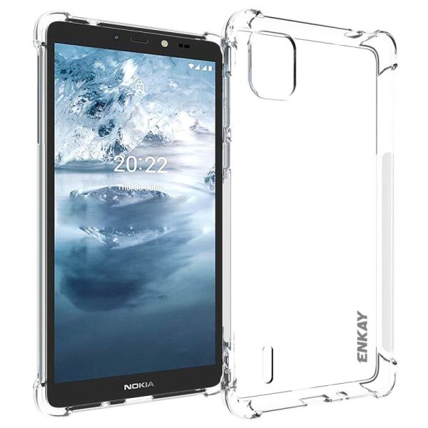 Nokia C2 2nd Edition Enkay Anti-Slip Shockproof Cover - Gennemsigtig Supply