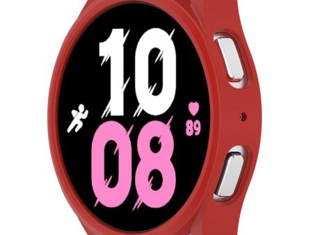 Samsung Galaxy Watch 4   5 (44mm) Plast Cover - Rød For Sale