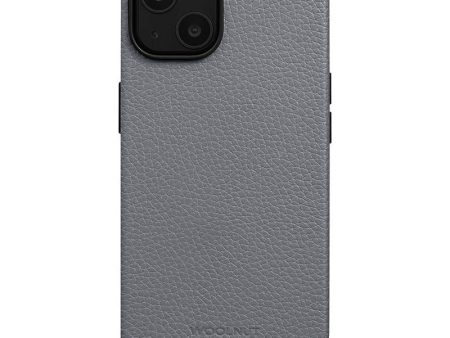 WOOLNUT iPhone 14 Plus Ægte Læder Cover - MagSafe Kompatibel - Grå Fashion