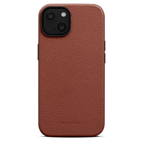 WOOLNUT iPhone 14 Plus Ægte Læder Cover - MagSafe Kompatibel - Brun Online Hot Sale