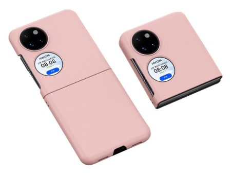 Huawei P50 Pocket Hårdt Plastik Cover m. Gummi Belagt Overflade - Lyserød Online now