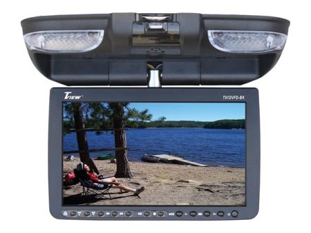 Tview T91DVFDBK 9  Flip Down W Built In DVD Player (Black) Online Hot Sale