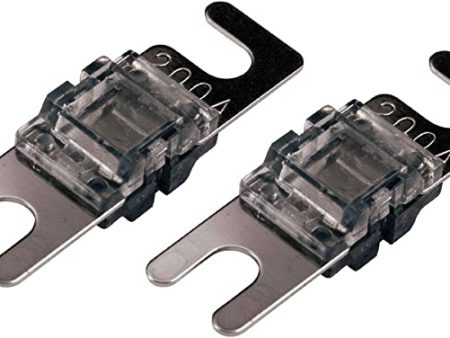 Kicker 46AFS200 Car Audio AFL (Mini ANL Fuses) 200 Amp Fuse 2 Pack Pair AFS200 For Sale