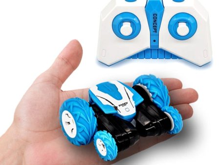 Sinovan Mini RC Car 2.4G 4CH Stunt Drift Deformation Buggy Rock Crawler Roll Car 360 Degree Flip Car Blue Toys for Kids Sale