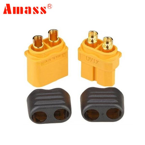 10 x Amass XT60+ Plug Connector With Sheath Housing 5 Male 5 Female (5 Pair ) Online Sale