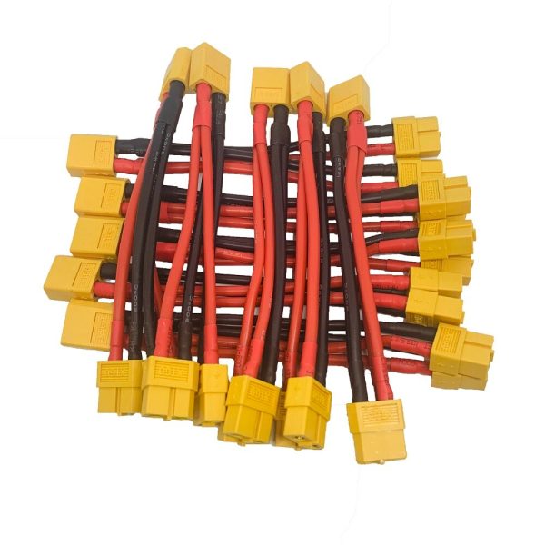 1pcs Xt60 Parallel Battery Connector Cable Dual Extension Y Splitter Silicone Wire Fashion