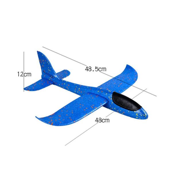 48CM Hand Throw Foam Plane Toys Outdoor Launch Glider airplane Kids Gift Toy Free Fly Plane Toys Puzzle Model Jouet Discount