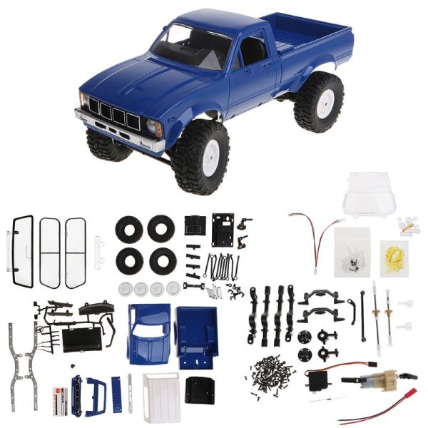 WPL C24 2.4G DIY RC Car KIT 4WD Remote Control Crawler Off-road Buggy Moving Machine Kids Toys Online now