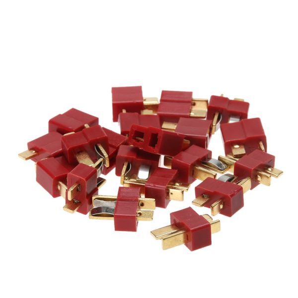 10 Pairs Ultra T-Plug Connectors fit deans Lipo RC Lipo Battery Helicopter 10 Pair T Plug Connectors Male Female for Deans Props For Cheap