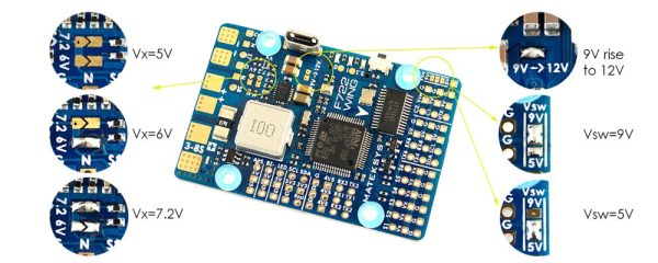 Matek Systems Mateksys F722-WING Flight Controller F722 wing FC with PDB Support 3~6S Fly Wing Fixed Wing Online Hot Sale