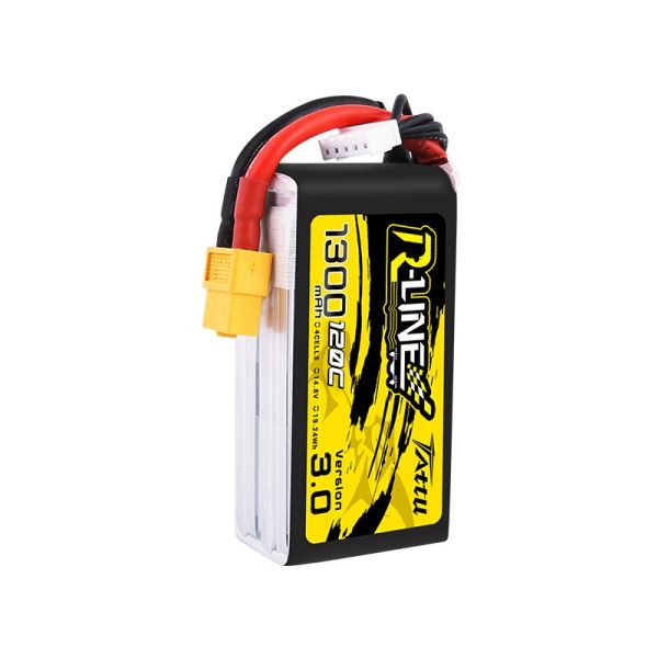 Tattu R-line Rline Version 120C V3 3.0 1300 1550 1800 2000mAh 4S 14.8V Lipo Battery XT60 Plug for FPV Racing Drone RC Quadcopter on Sale