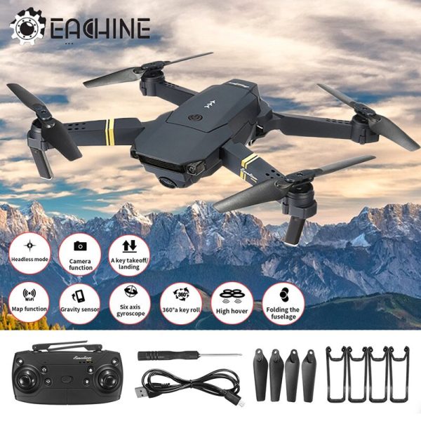 Original Eachine E58 WIFI FPV With Wide Angle HD Camera High Hold Mode Foldable Arm RC Quadcopter RTF VS VISUO XS809HW Online now