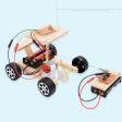 Wooden Physical Assembled Racing Model Kit Radio Knowledge Safe DIY Car Wireless Set Remote Control Gear Action Motor Principle Sale