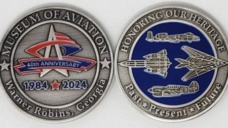 Museum of Aviation 40th Anniversary Coin on Sale