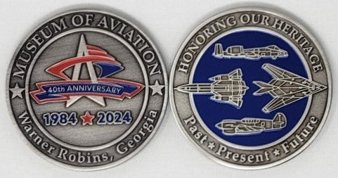 Museum of Aviation 40th Anniversary Coin on Sale