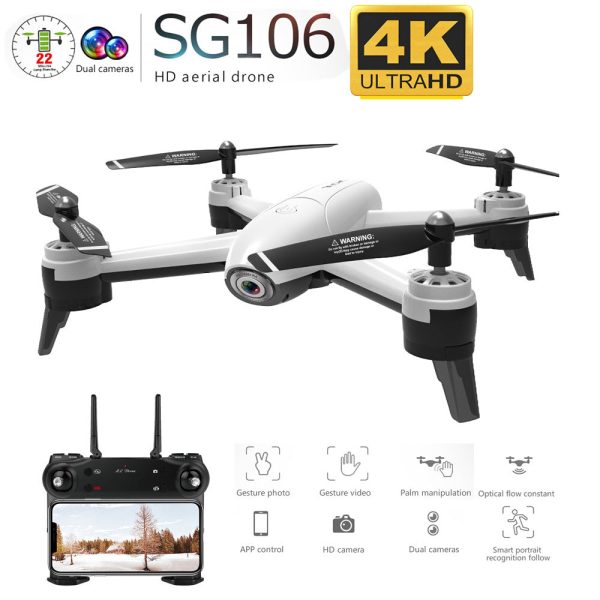 SG106 WiFi FPV RC Drone 4K Camera Optical Flow 1080P HD Dual Camera Aerial Video RC Quadcopter Aircraft Quadrocopter Toys Kid For Sale