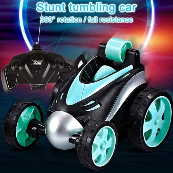 Wireless RC Car Tumbling Stunt Dump Truck Remote Control Toys Electric 360 Degree Rotating Stunt RC Cars For Boys Children Online