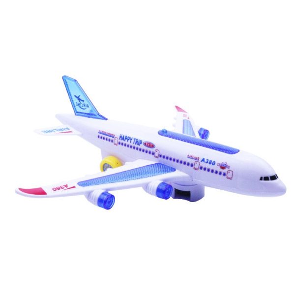 Kids Glider Plane Toys Electric Music Light Automatic Steering Plane Passenger Aircraft Airplane Model Toy Kid Outdoor Toy Games Fashion