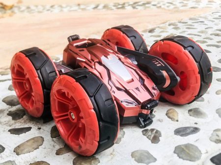 2.4G 4WD Double-Sided Stunt Car 360 Rotating Children Drift Stunt Deformation Remote Control RC Car Creative Funny Toys for Kid Hot on Sale