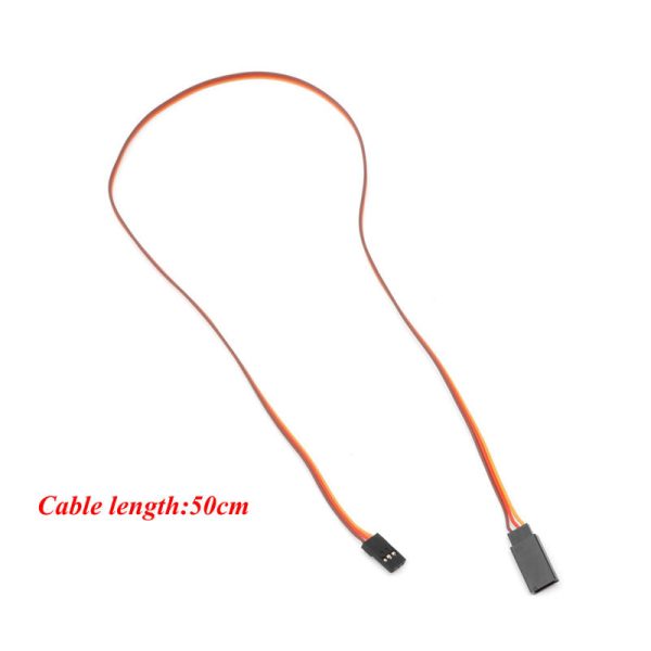 10Pcs 500mm Servo Extension Lead Wire Cable For RC Futaba JR Male to Female 50cm Supply