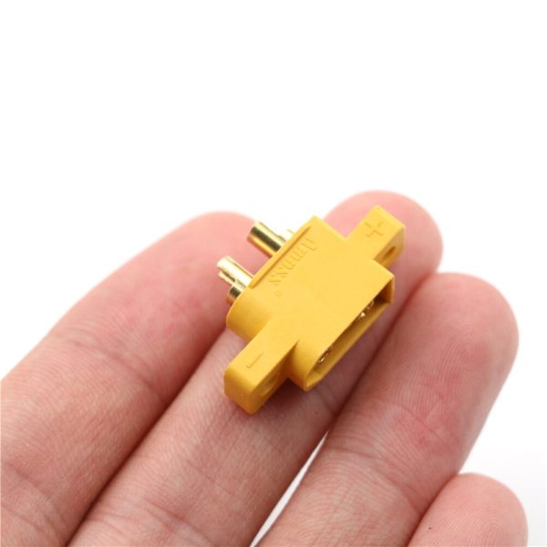 Yellow XT60E-M Mountable XT60 Male Plug Connector For RC Models Multicopter Fixed Board DIY Spare Part Remote Control Toy Parts Sale