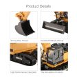 2019 NEW HUINA TOYS 1510 2.4G 1 16 11CH Alloy RC Excavator Truck Engineering Construction Vehicle with 680  Rotation Sound Light For Sale