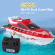 C101A Mini Radio Remote Control RC High Speed Racing Boat Speed Ship for Kids Children Gift Present Toy Simulation Model Supply