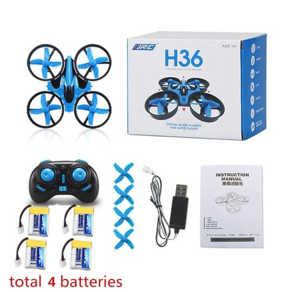 RC Helicopter JJRC H36 Mini Drone 2.4GHz 6-Axis Gyro Headless Mode One Key Return RC Quadcopter VS JJRC H8 Mini H20 Dron For Sale