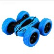 2.4Ghz Remote Control Cars Stunt Rc Car High Speed Flashing 3D Flip roll Green & Blue Electric Race Double S Toys Christmas gift For Discount