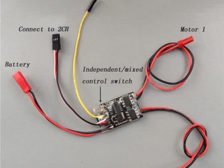 1PCS Dual Way Bidirectional Brushed ESC 2S-3S Lipo 5A Speed Control for RC Model Boat Tank 130 180 Motor Spare Parts Supply