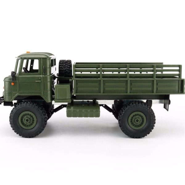 WPL B-24 Remote Control Military Truck DIY Off-Road 4WD RC Car 4 Wheel Buggy Drive Climbing GAZ-66 Vehicle for Birthday Gift Toy Fashion