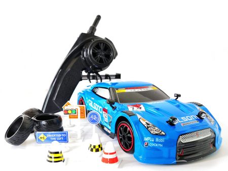 4WD drive rapid drift car Remote Control GTR Car 2.4G Radio Control Off-Road Vehicle RC car Drift High Speed Model car For Cheap