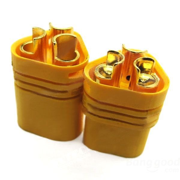 2pair AMASS MT60 3.5mm 3 pole Bullet Connector Plug Set For RC ESC to Motor For Cheap