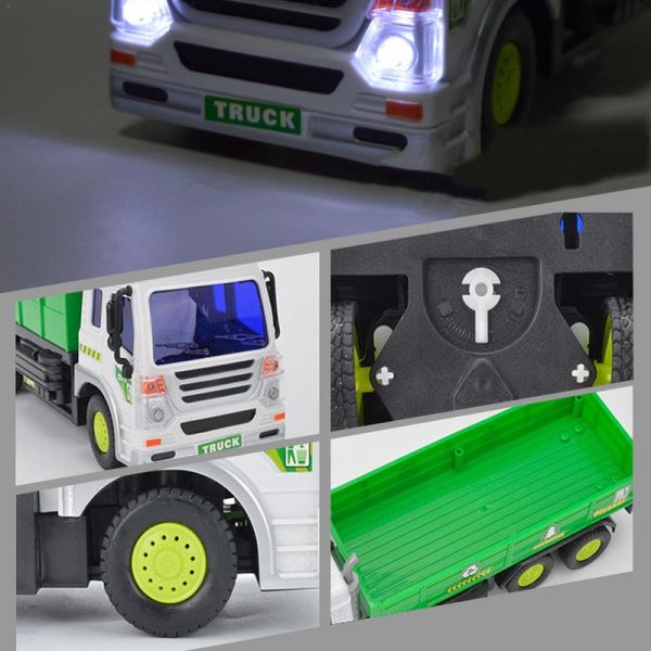 1:16 Large Garbage Truck Toys Kids Clean Car Boys Sanitation Trash Trucks Big Vehicle Alloy Car Model Children Christmas Gift Online now