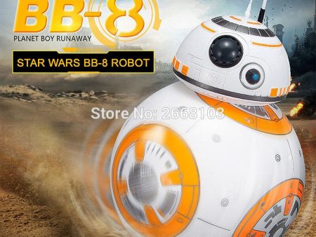 Upgrade BB-8 Ball 20.5cm Star Wars RC Droid Robot 2.4G Remote Control BB8 Intelligent With Sound Robot Toy For Kids Model Action Discount