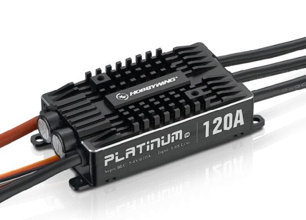 1pc Original Hobbywing Platinum Pro V4 120A 3-6S Lipo BEC Empty Mold Brushless ESC for RC Drone Aircraft Helicopter Online now