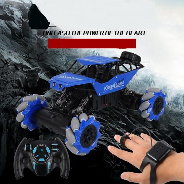 2.4G Gesture Sensing Stunt Remote Control RC Car Children s Light Music Twisting Car Deformation Climbing Off-road Vehicle Model Cheap