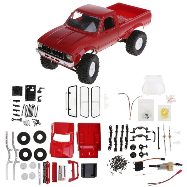 WPL C24 2.4G DIY RC Car KIT 4WD Remote Control Crawler Off-road Buggy Moving Machine Kids Toys Online now