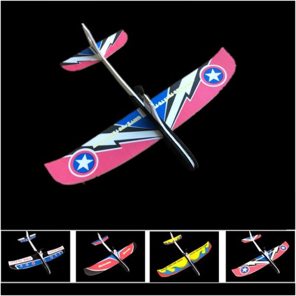 DIY Kids Toys Capacitance Hand Throw Flying Glider Planes Foam Aeroplane Model Party Bag Fillers Flying Glider Plane Toys Sale