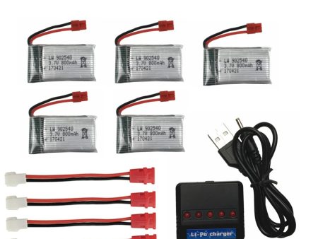 3.7V 800mAh 25C Battery for SYMA X5 X5C X5S X5SW X5HW X5HC X5UC X5UW For RC Drone Quadcopter Spare Bettery Parts 3.7 v 902540 #4 For Discount