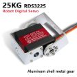 1X Robot servo 25kg RDS3225 metal gear digital servo arduino servo with Long and Short Straight U Mouting Cheap