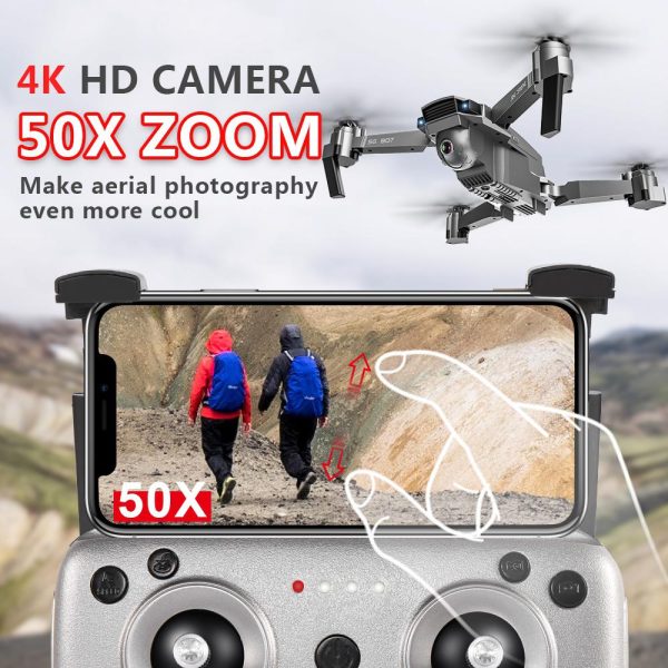 SG907 GPS Drone with 4K 1080P HD Dual Camera 5G Wifi RC Quadcopter Optical Flow Positioning Foldable Mini Drone VS E520S E58 Online Sale