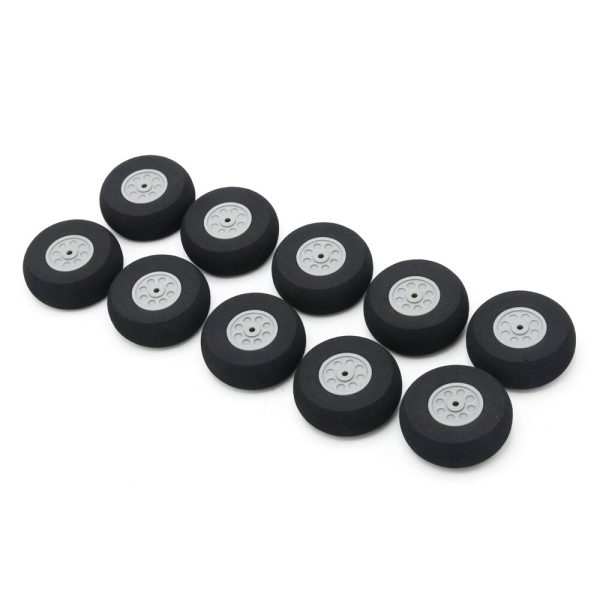 10pcs lot High quality Airplane Wheels 30mm 40mm 55mm 65mm 75mm Airplane sponge wheels Hot on Sale