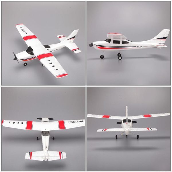 1:28 Cessna-182 Remote Control Propeller Airplane 3-Channel Fixed Wing RC Aircraft Outdoor Park Parent-child Glider Plane Toys Online