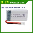 1pcs 3.7V 800mAh 902540 Battry For Syma X5C X5SC X5SW M68 X5HC X5HW X400 X800 four-axis Model aircraft 3.7V 800mah Lipo battery Online Sale