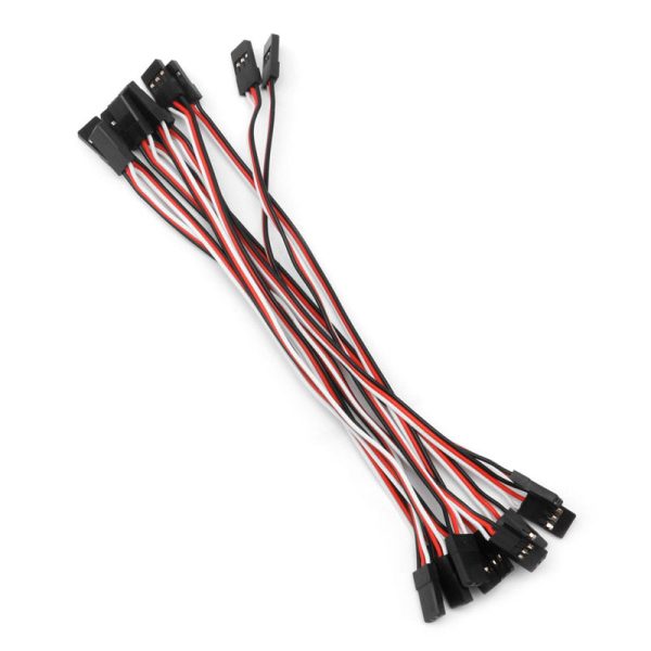 10pcs 50mm-300mm Male To Male Quadcopter Extension Servo Lead Futaba JR Wire Cable RC Online Hot Sale