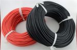 2PCS 1 Meter 1M Red+ 1M Black Silicon Wire 12AWG 16AWG 18 20 22 24 26 28 30 AWG Heatproof Soft Silicone Wire SR Wire Online now