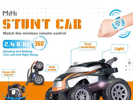 Wireless RC cars Auto 2.4G Tumbling Stunt Dump Truck Watch Remote Control Stunt Car rc car drifting truck Radio-controlled cars Hot on Sale