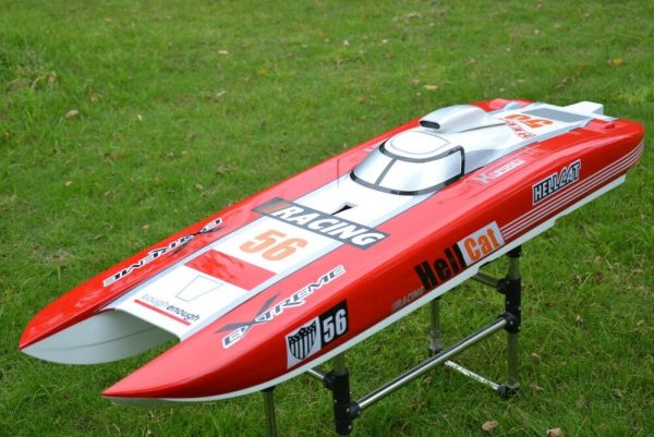 New DTRC G30E Hell Cat Catamaran 30CC Fiberglass Gasoline Racing Boat with 30CC Gasoline Engine Fashion